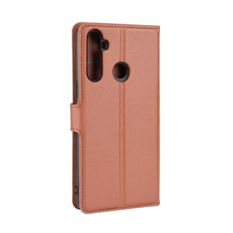For OPPO Realme C3 (3 Cameras) Litchi Texture Horizontal Flip Protective Case with Holder & Card Slots & Wallet