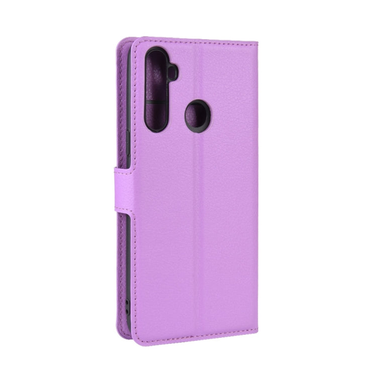 For OPPO Realme C3 (3 Cameras) Litchi Texture Horizontal Flip Protective Case with Holder & Card Slots & Wallet