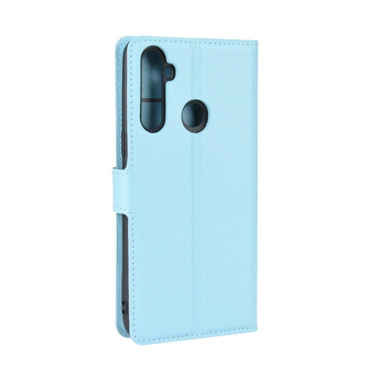 For OPPO Realme C3 (3 Cameras) Litchi Texture Horizontal Flip Protective Case with Holder & Card Slots & Wallet