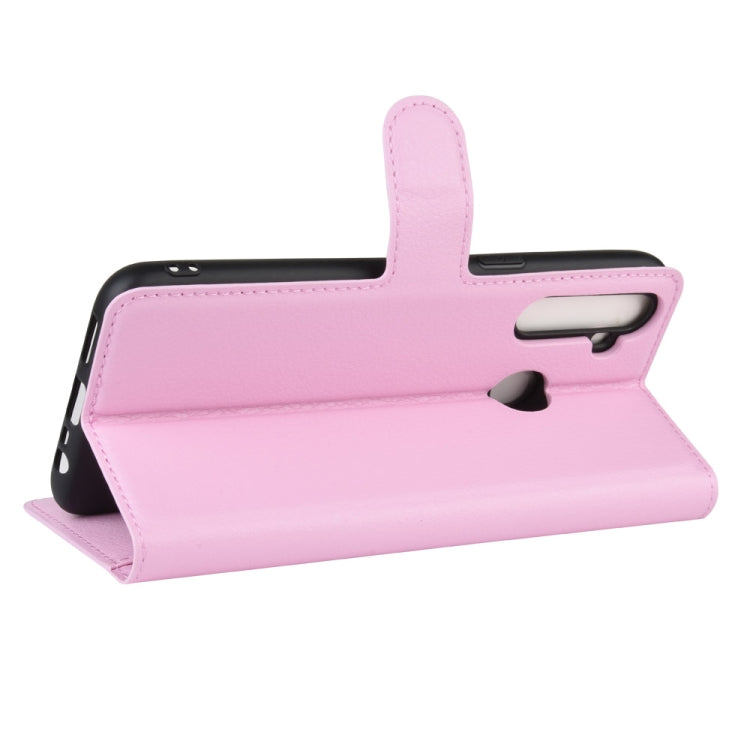 For OPPO Realme C3 (3 Cameras) Litchi Texture Horizontal Flip Protective Case with Holder & Card Slots & Wallet