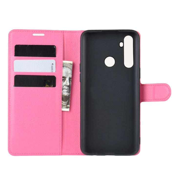 For OPPO Realme C3 (3 Cameras) Litchi Texture Horizontal Flip Protective Case with Holder & Card Slots & Wallet