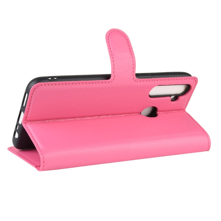 For OPPO Realme C3 (3 Cameras) Litchi Texture Horizontal Flip Protective Case with Holder & Card Slots & Wallet