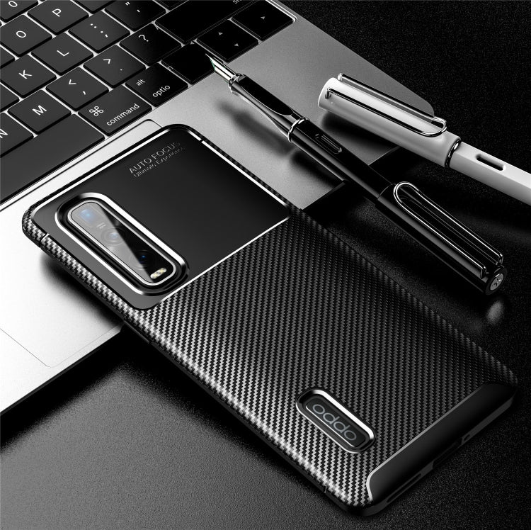 For OPPO Find X2 Pro Carbon Fiber Texture Shockproof TPU Case