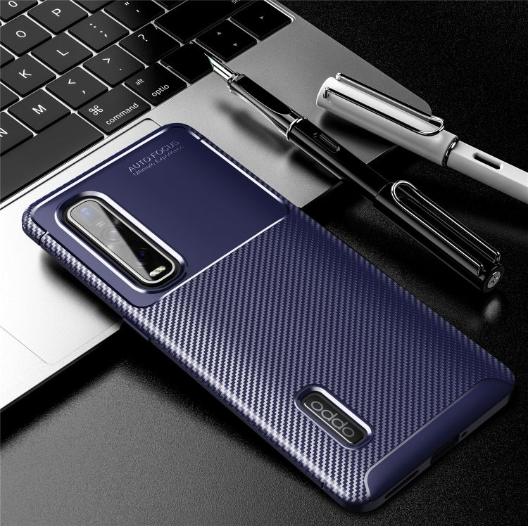 For OPPO Find X2 Pro Carbon Fiber Texture Shockproof TPU Case