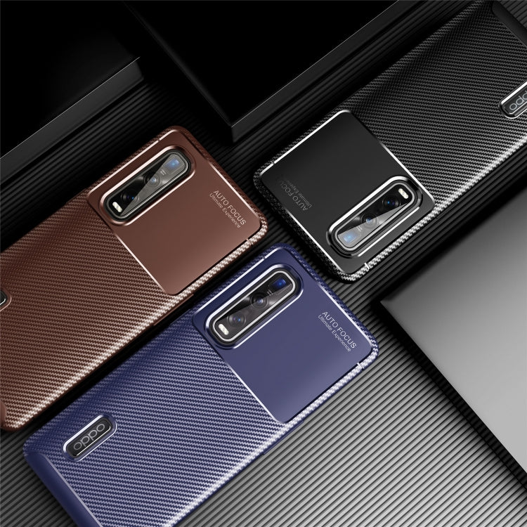 For OPPO Find X2 Pro Carbon Fiber Texture Shockproof TPU Case