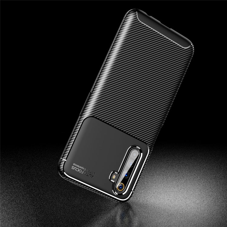 For OPPO Realme 6 Pro Carbon Fiber Texture Shockproof TPU Case