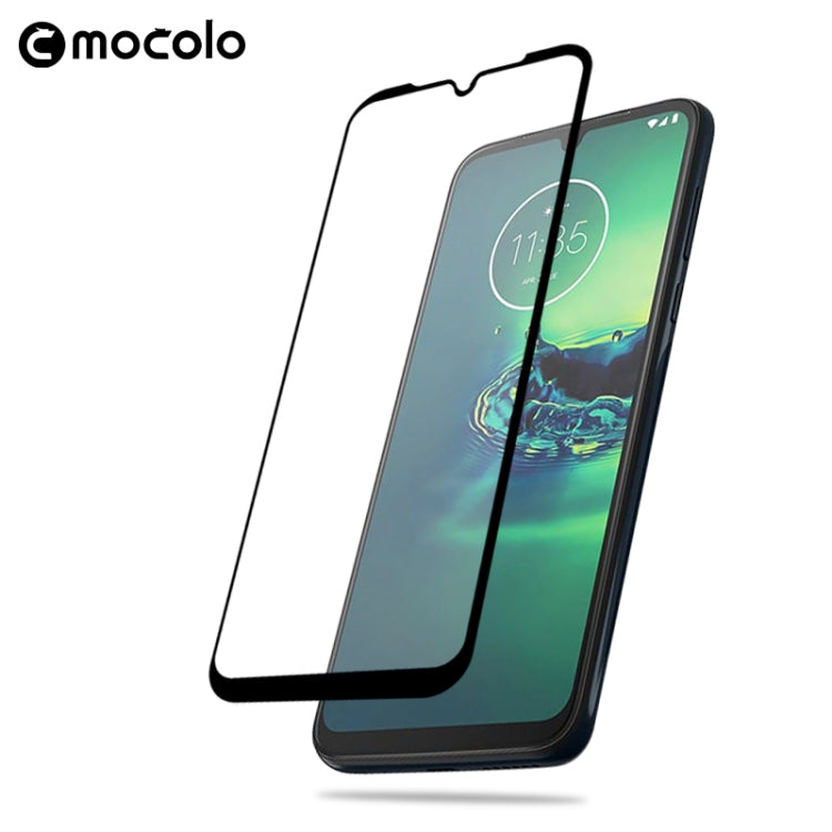 For Moto G8 Plus mocolo 0.33mm 9H 2.5D Full Glue Tempered Glass Film