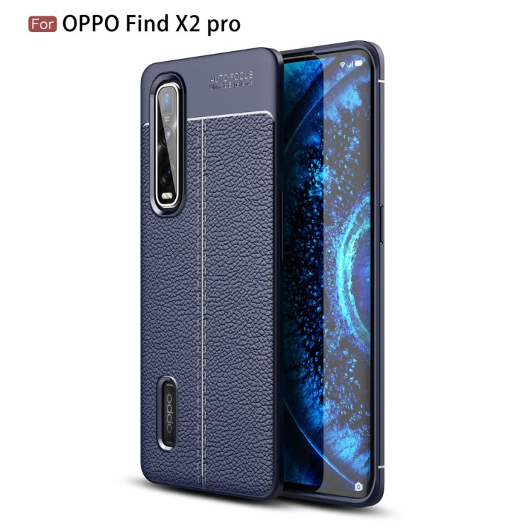For OPPO Find X2 Pro Litchi Texture TPU Shockproof Case