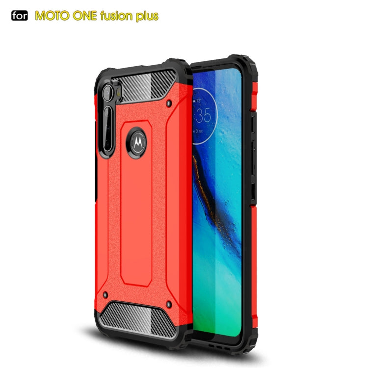 For Moto One Fusion Plus Magic Armor TPU + PC Combination Case