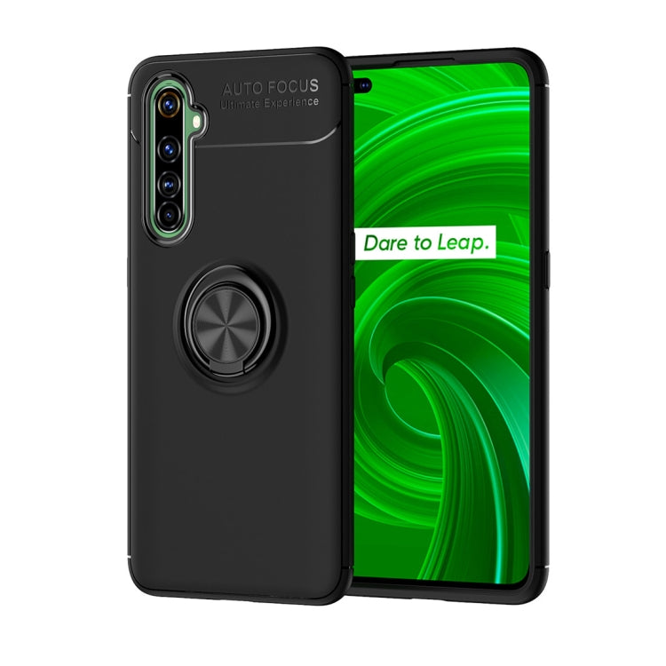 For OPPO Realme X50 Pro 5G Metal Ring Holder 360 Degree Rotating TPU Case