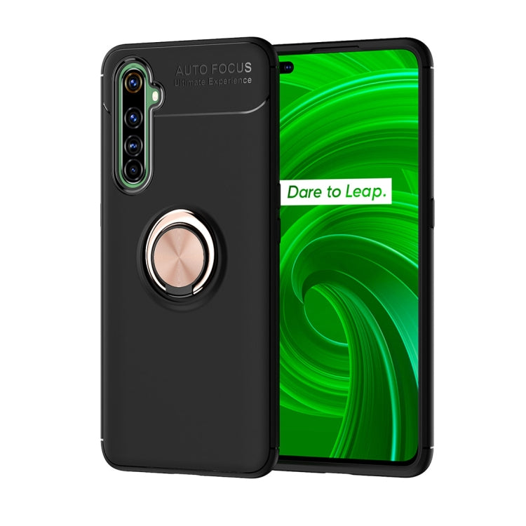 For OPPO Realme X50 Pro 5G Metal Ring Holder 360 Degree Rotating TPU Case
