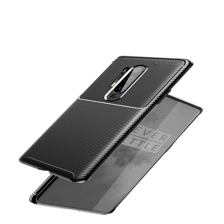 For One Plus 8 Pro Carbon Fiber Texture Shockproof TPU Case