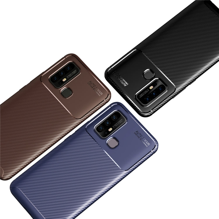 For vivo Z6 Carbon Fiber Texture Shockproof TPU Case
