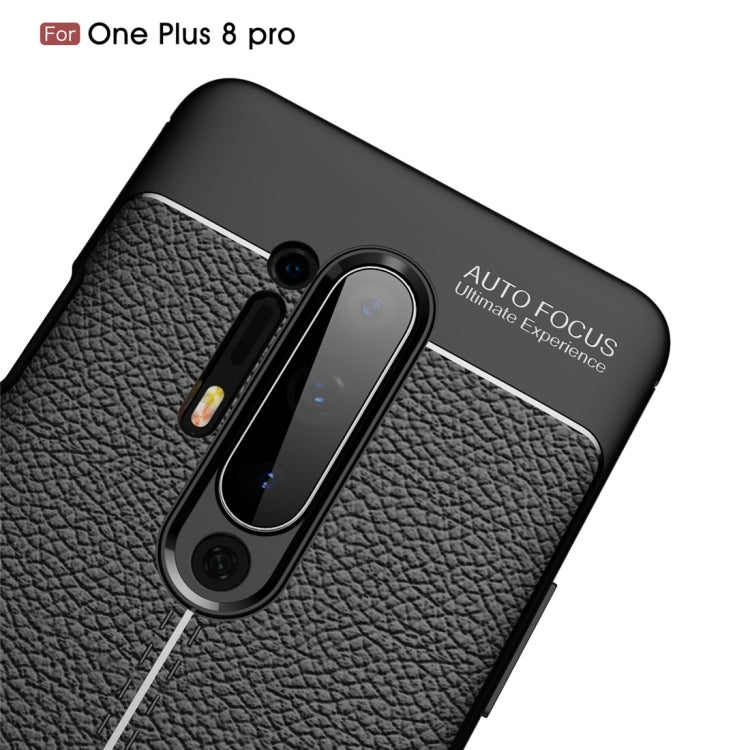 For OnePlus 8 Pro Litchi Texture TPU Shockproof Case(Red)