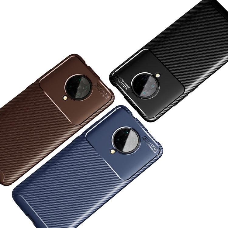 For Xiaomi Redmi K30 Pro Carbon Fiber Texture Shockproof TPU Case