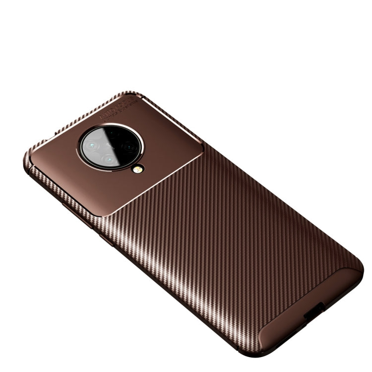 For Xiaomi Redmi K30 Pro Carbon Fiber Texture Shockproof TPU Case