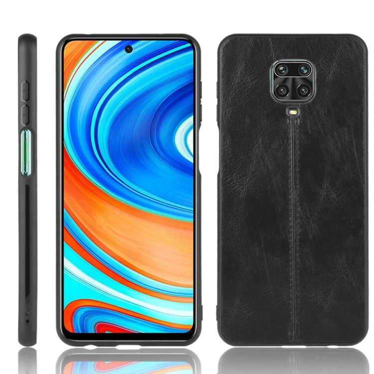 For Xiaomi Redmi Note 9 Pro / Note 9s / Note 9 Pro Max Shockproof Sewing Cow Pattern Skin PC + PU + TPU Case