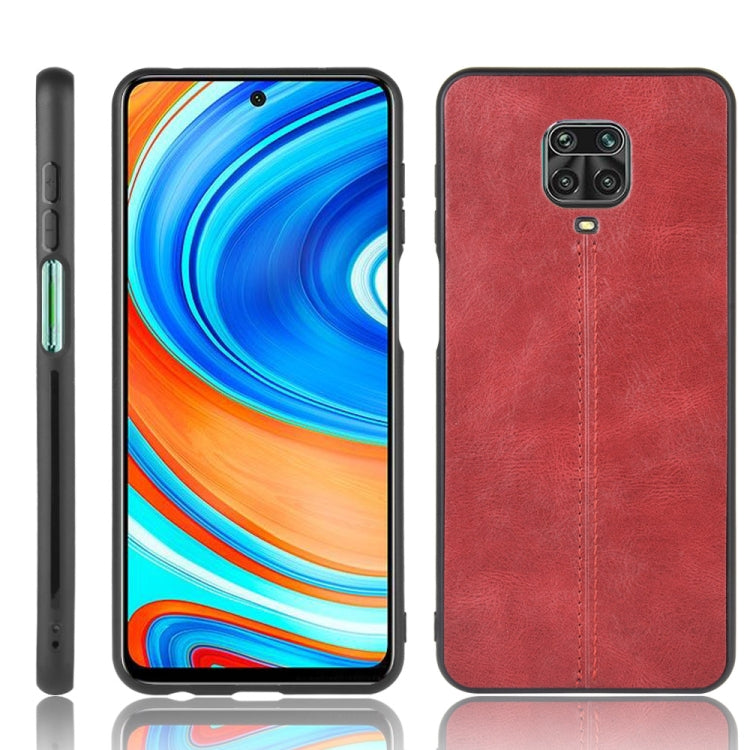 For Xiaomi Redmi Note 9 Pro / Note 9s / Note 9 Pro Max Shockproof Sewing Cow Pattern Skin PC + PU + TPU Case