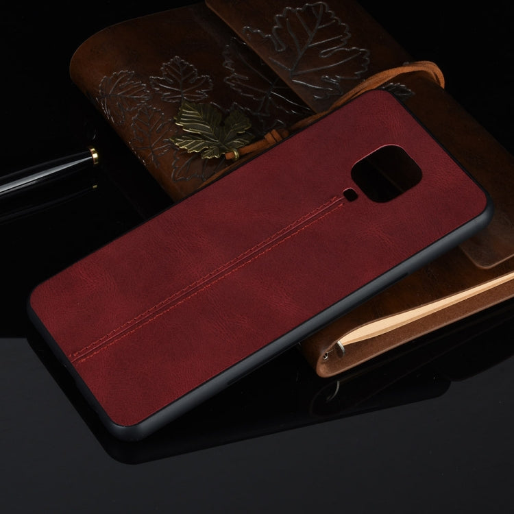 For Xiaomi Redmi Note 9 Pro / Note 9s / Note 9 Pro Max Shockproof Sewing Cow Pattern Skin PC + PU + TPU Case