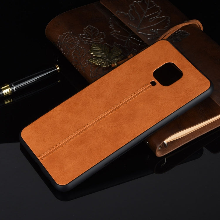 For Xiaomi Redmi Note 9 Pro / Note 9s / Note 9 Pro Max Shockproof Sewing Cow Pattern Skin PC + PU + TPU Case