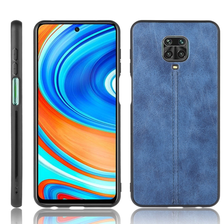 For Xiaomi Redmi Note 9 Pro / Note 9s / Note 9 Pro Max Shockproof Sewing Cow Pattern Skin PC + PU + TPU Case