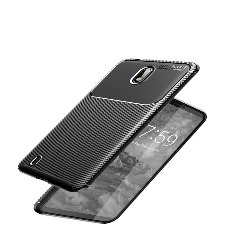 For Nokia C1 Carbon Fiber Texture Shockproof TPU Case