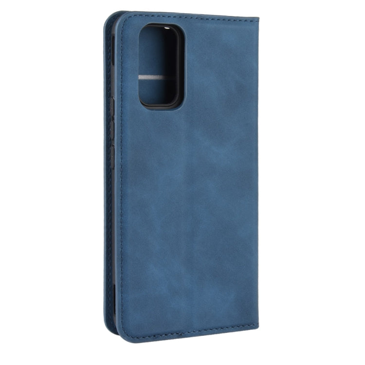 For vivo iQOO 3 5G Retro-skin Business Magnetic Suction Leather Case with Holder & Card Slots & Wallet