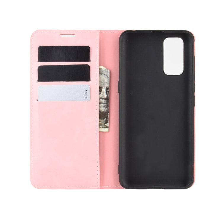 For vivo iQOO 3 5G Retro-skin Business Magnetic Suction Leather Case with Holder & Card Slots & Wallet