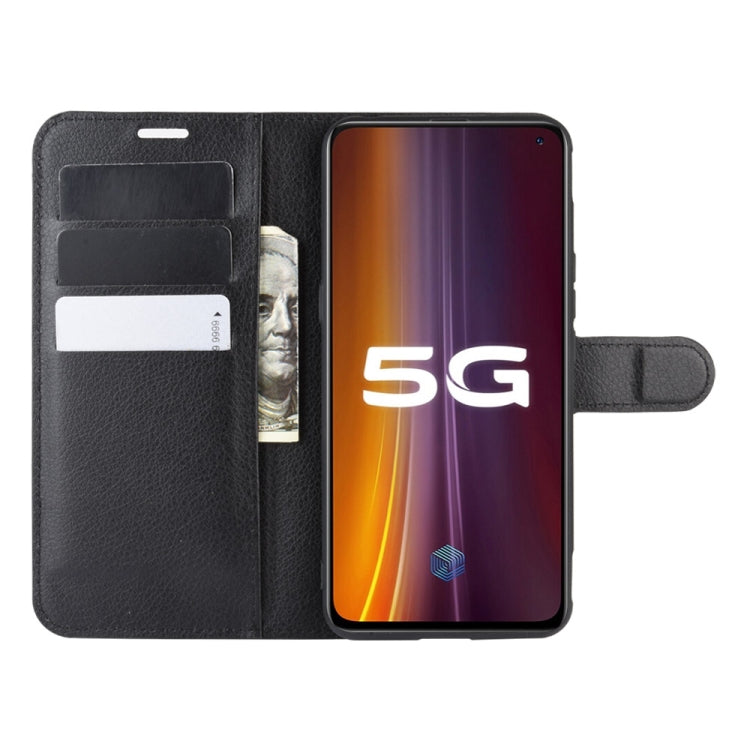 For vivo iQOO 3 5G Litchi Texture Horizontal Flip Protective Case with Holder & Card Slots & Wallet