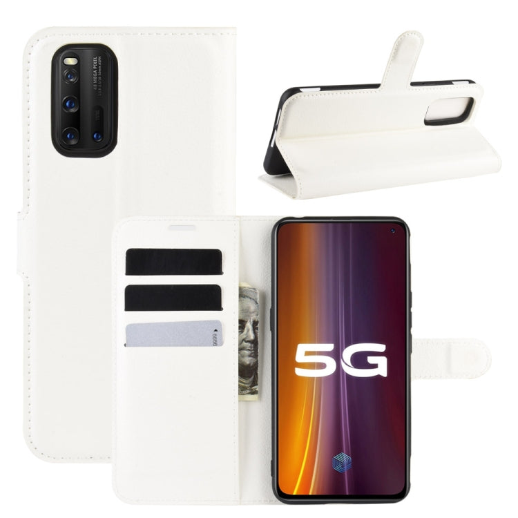 For vivo iQOO 3 5G Litchi Texture Horizontal Flip Protective Case with Holder & Card Slots & Wallet
