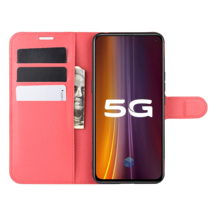 For vivo iQOO 3 5G Litchi Texture Horizontal Flip Protective Case with Holder & Card Slots & Wallet