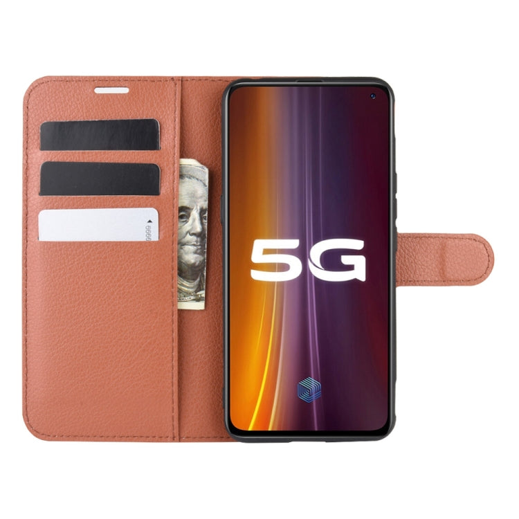For vivo iQOO 3 5G Litchi Texture Horizontal Flip Protective Case with Holder & Card Slots & Wallet