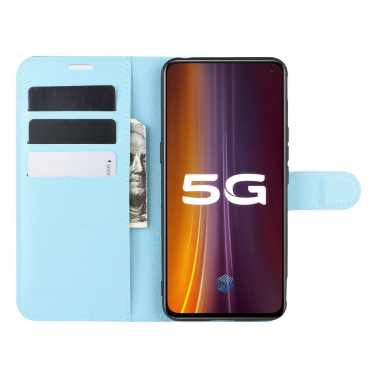 For vivo iQOO 3 5G Litchi Texture Horizontal Flip Protective Case with Holder & Card Slots & Wallet