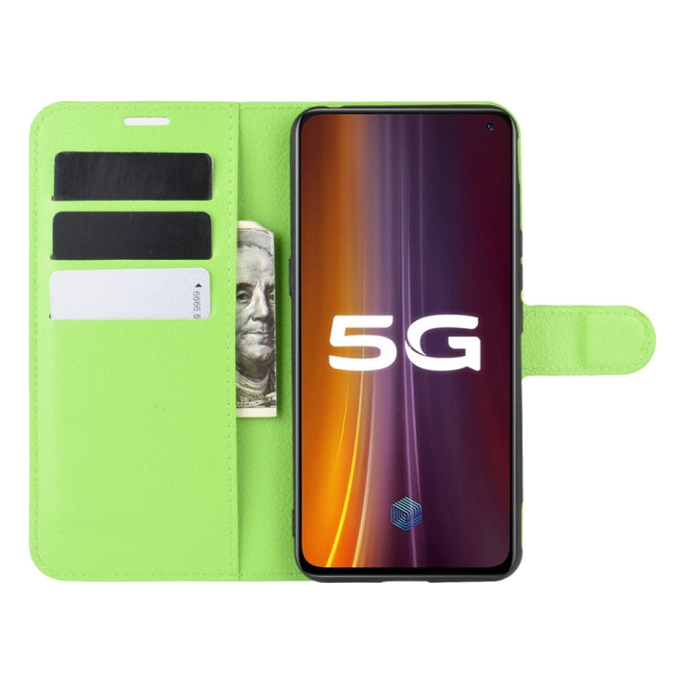 For vivo iQOO 3 5G Litchi Texture Horizontal Flip Protective Case with Holder & Card Slots & Wallet