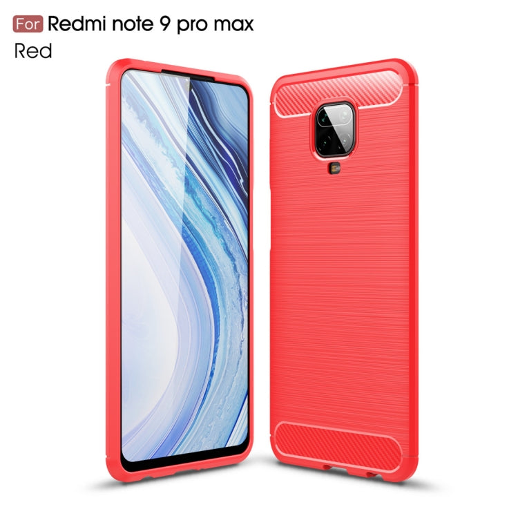 For Xiaomi Redmi Note 9 Pro Max / Note 9 Pro / Note 9S Brushed Texture Carbon Fiber TPU Case