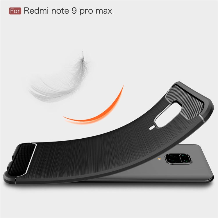 For Xiaomi Redmi Note 9 Pro Max / Note 9 Pro / Note 9S Brushed Texture Carbon Fiber TPU Case