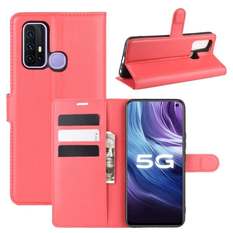 For vivo Z6 5G Litchi Texture Horizontal Flip Protective Case with Holder & Card Slots & Wallet