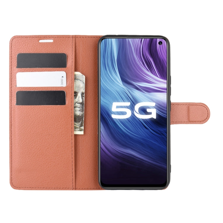 For vivo Z6 5G Litchi Texture Horizontal Flip Protective Case with Holder & Card Slots & Wallet