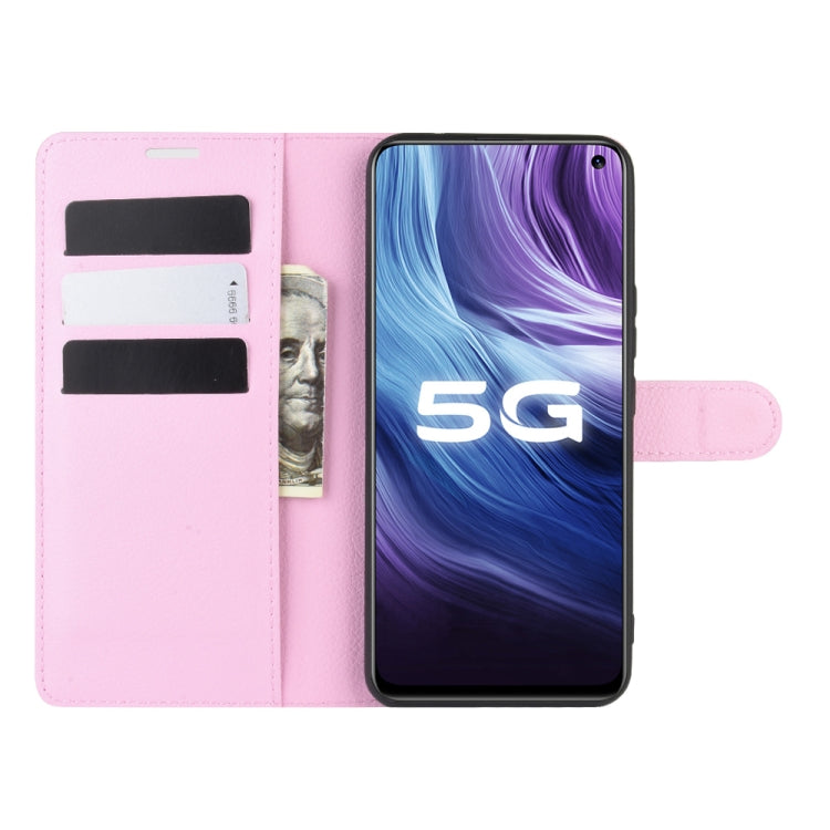 For vivo Z6 5G Litchi Texture Horizontal Flip Protective Case with Holder & Card Slots & Wallet