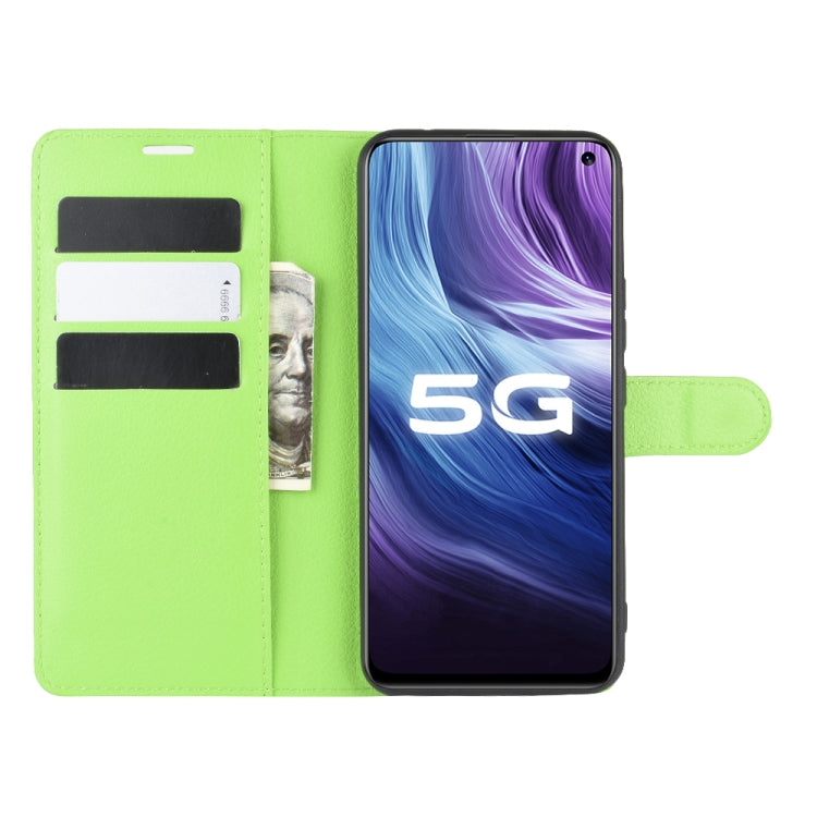 For vivo Z6 5G Litchi Texture Horizontal Flip Protective Case with Holder & Card Slots & Wallet