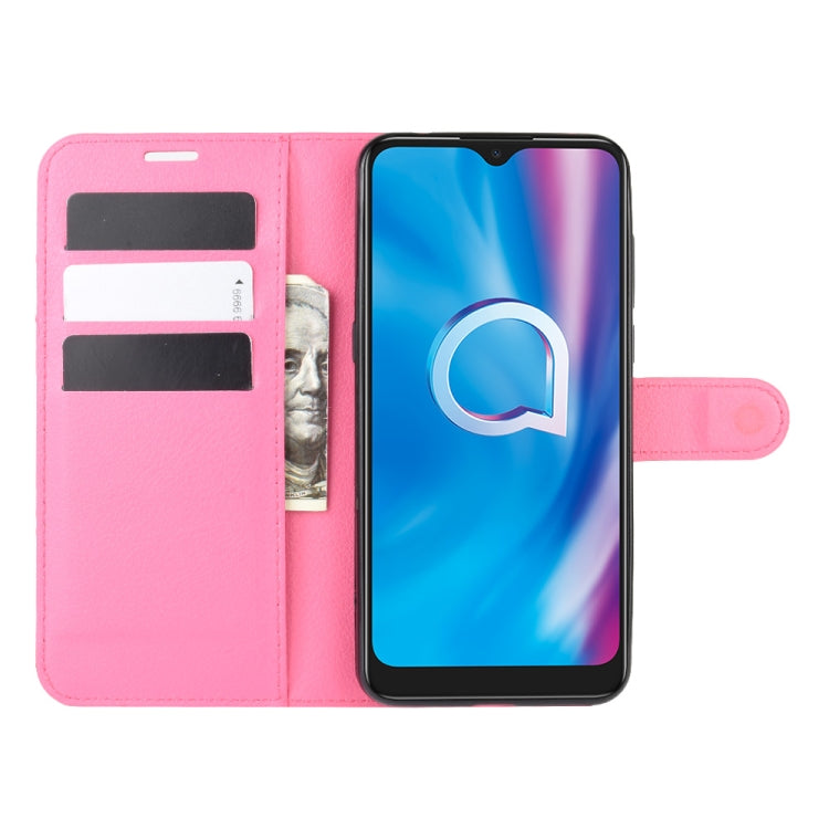 For alcatel 1S (2020) Litchi Texture Horizontal Flip Protective Case with Holder & Card Slots & Wallet