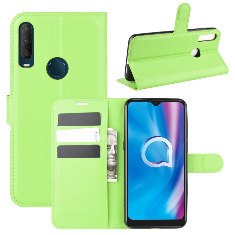 For alcatel 1S (2020) Litchi Texture Horizontal Flip Protective Case with Holder & Card Slots & Wallet