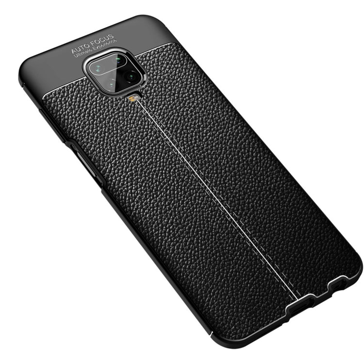 For Xiaomi Redmi Note 9 Pro Max Litchi Texture TPU Shockproof Case