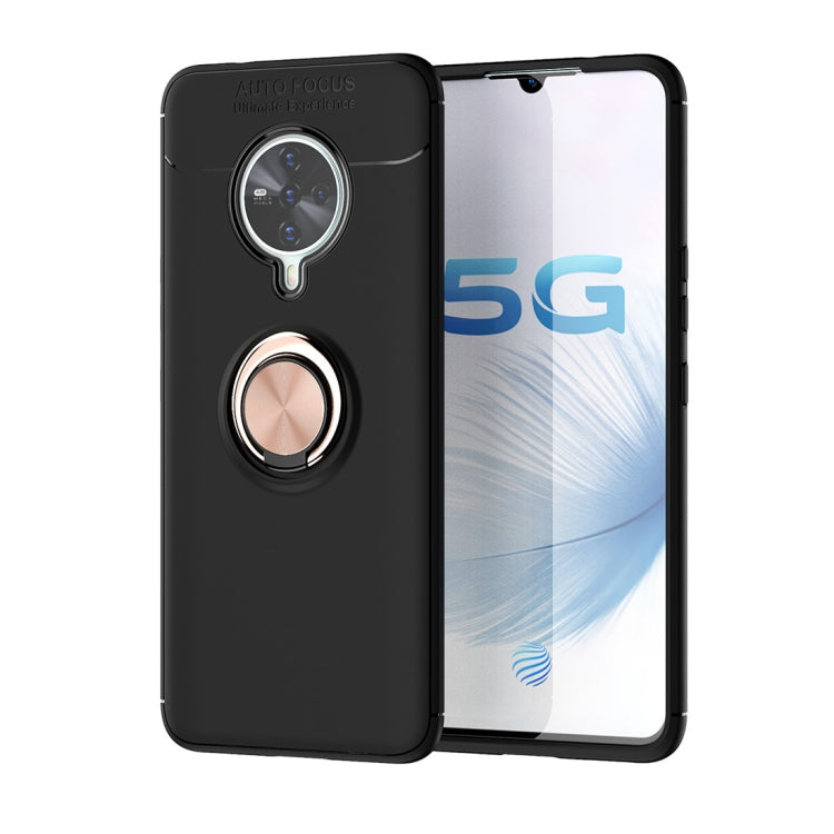 For Vivo S6 Metal Ring Holder 360 Degree Rotating TPU Case