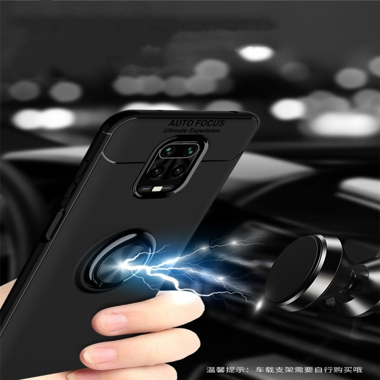 For Xiaomi Redmi Note 9 Pro Max Metal Ring Holder 360 Degree Rotating TPU Case