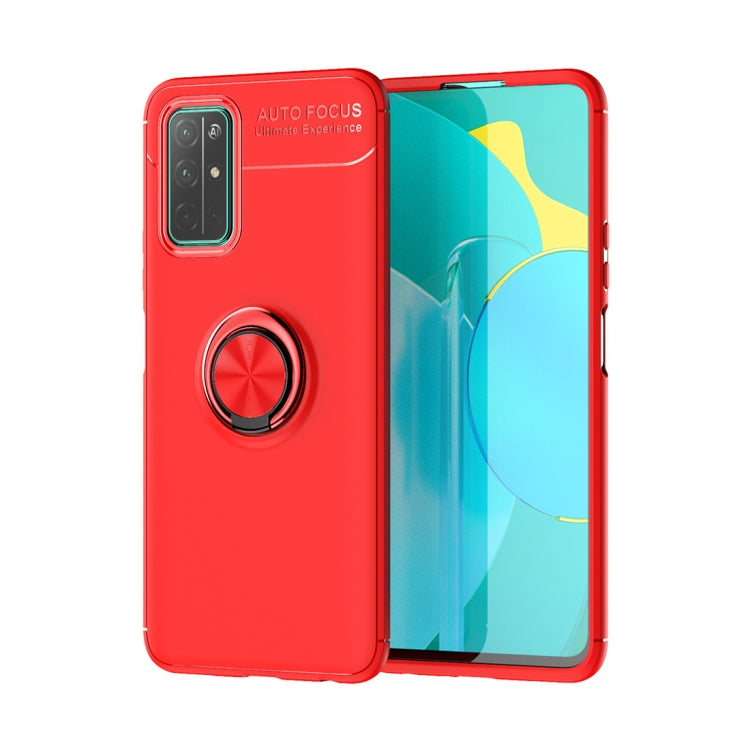 For Huawei Honor 30S Metal Ring Holder 360 Degree Rotating TPU Case