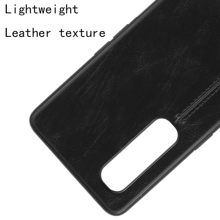 For Oppo Find X2 Pro Regular Version  Shockproof Sewing Cow Pattern Skin PC + PU + TPU Case