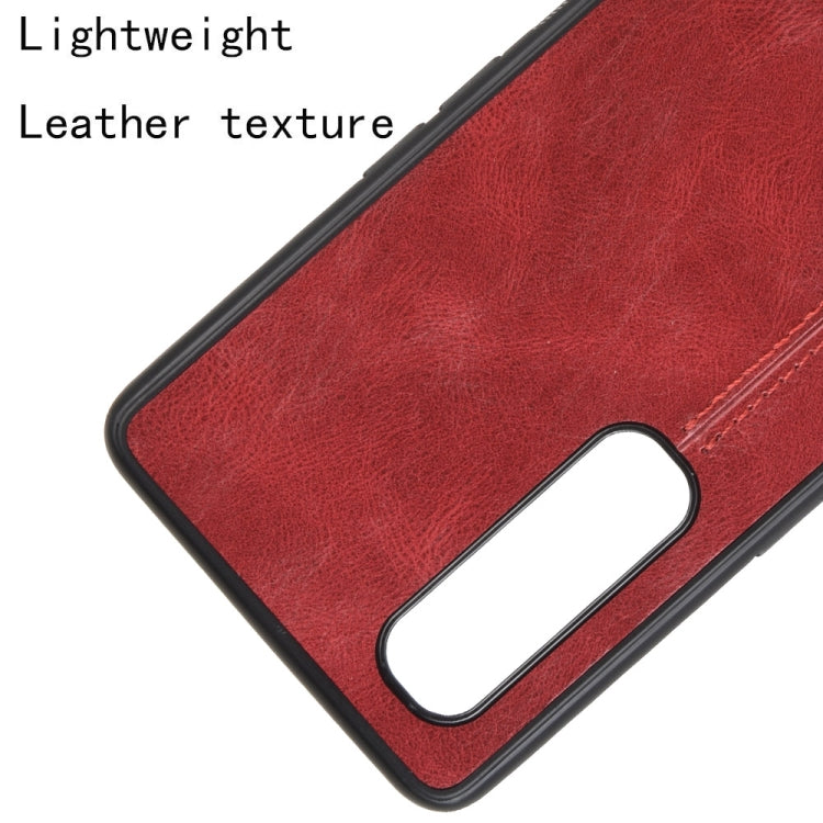 For Oppo Find X2 Pro Regular Version  Shockproof Sewing Cow Pattern Skin PC + PU + TPU Case