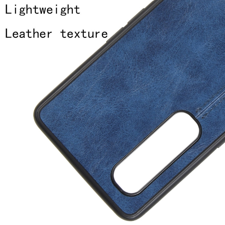 For Oppo Find X2 Pro Regular Version  Shockproof Sewing Cow Pattern Skin PC + PU + TPU Case