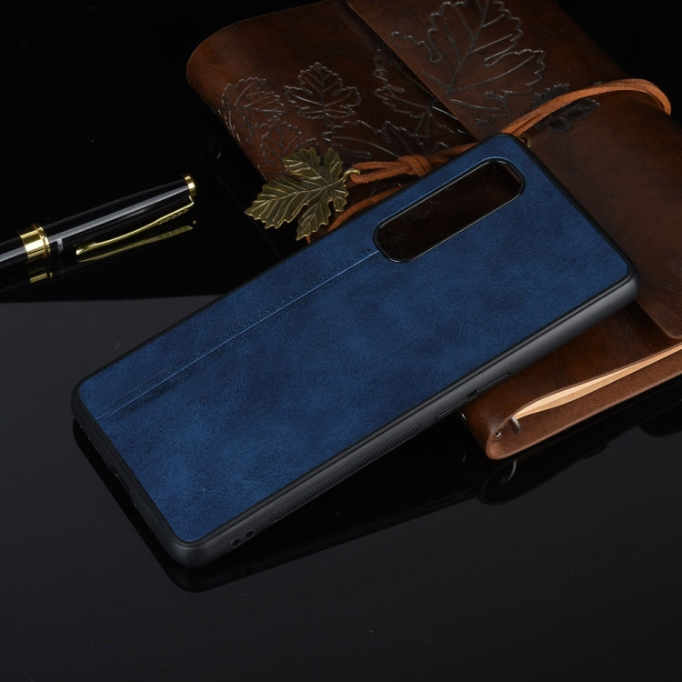 For Oppo Find X2 Pro Regular Version  Shockproof Sewing Cow Pattern Skin PC + PU + TPU Case